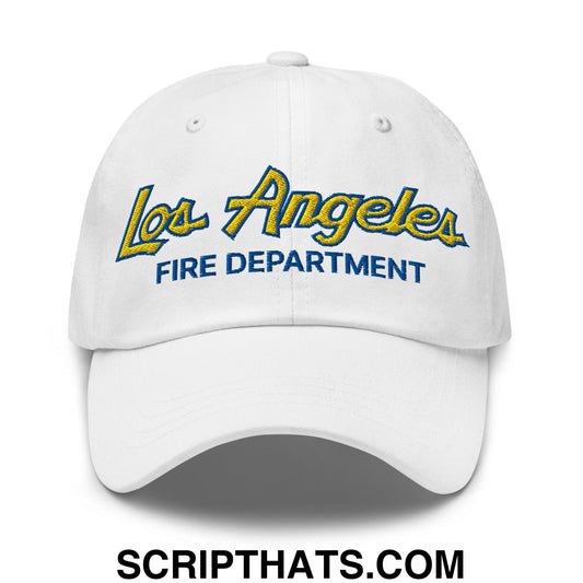 LAFD Los Angeles Fire Department Football Vintage Sports Script Embroidered Dad Hat Default Title