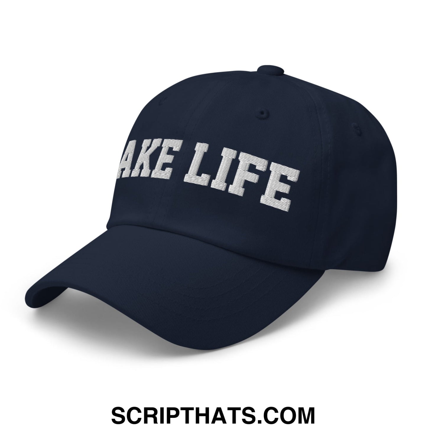 Lake Life Embroidered Unstructured Dad Hat Navy