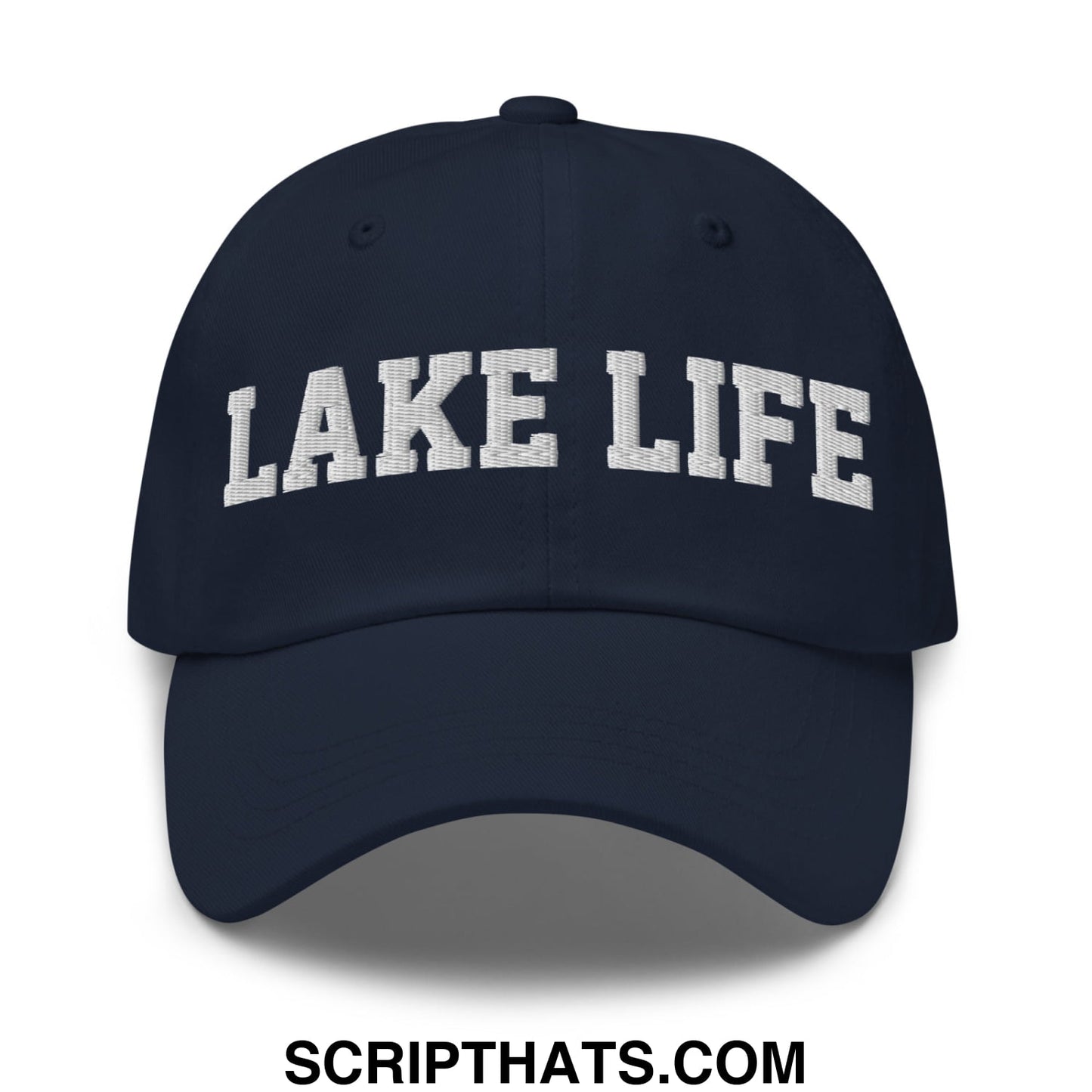 Lake Life Embroidered Unstructured Dad Hat Navy