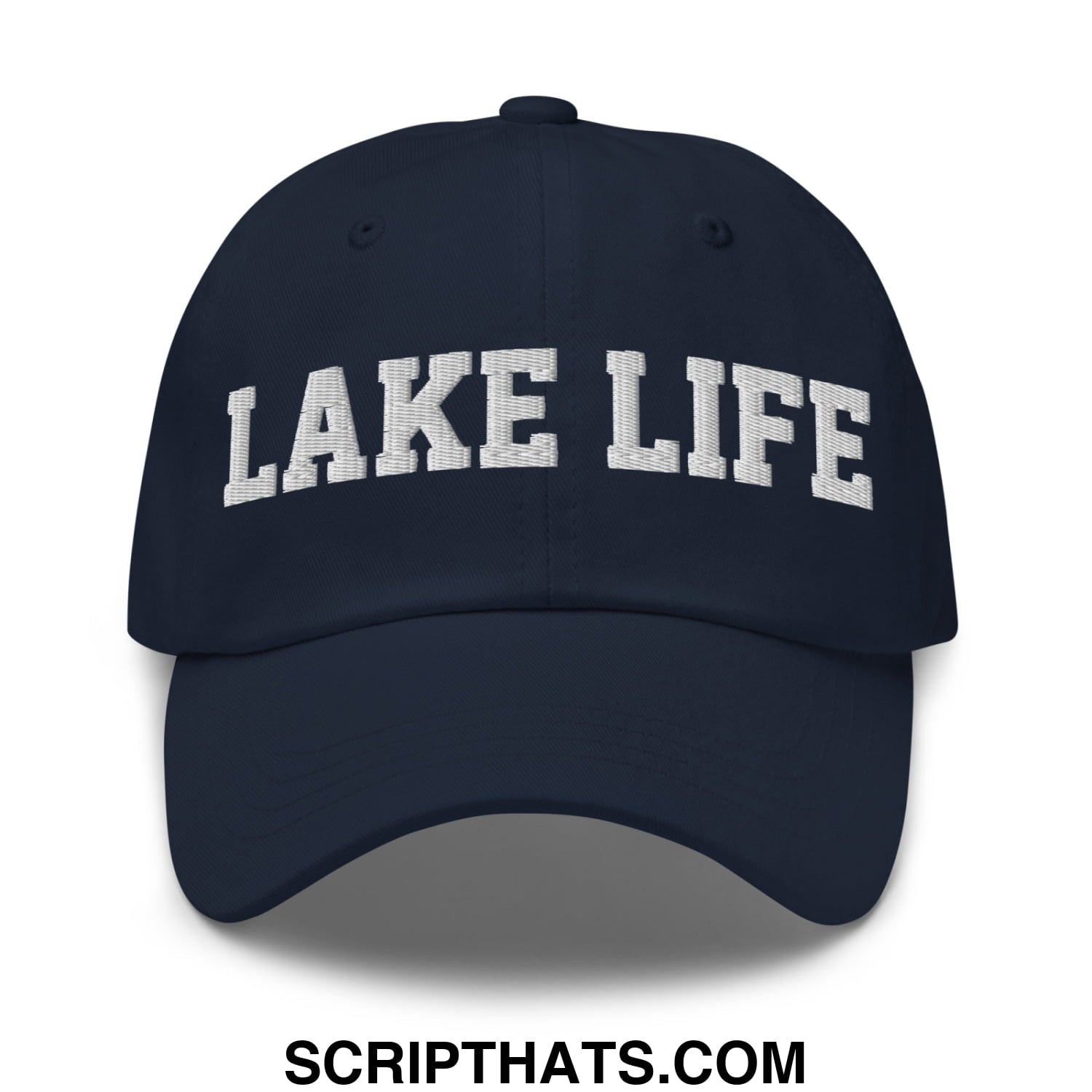 Lake Life Embroidered Unstructured Dad Hat Navy