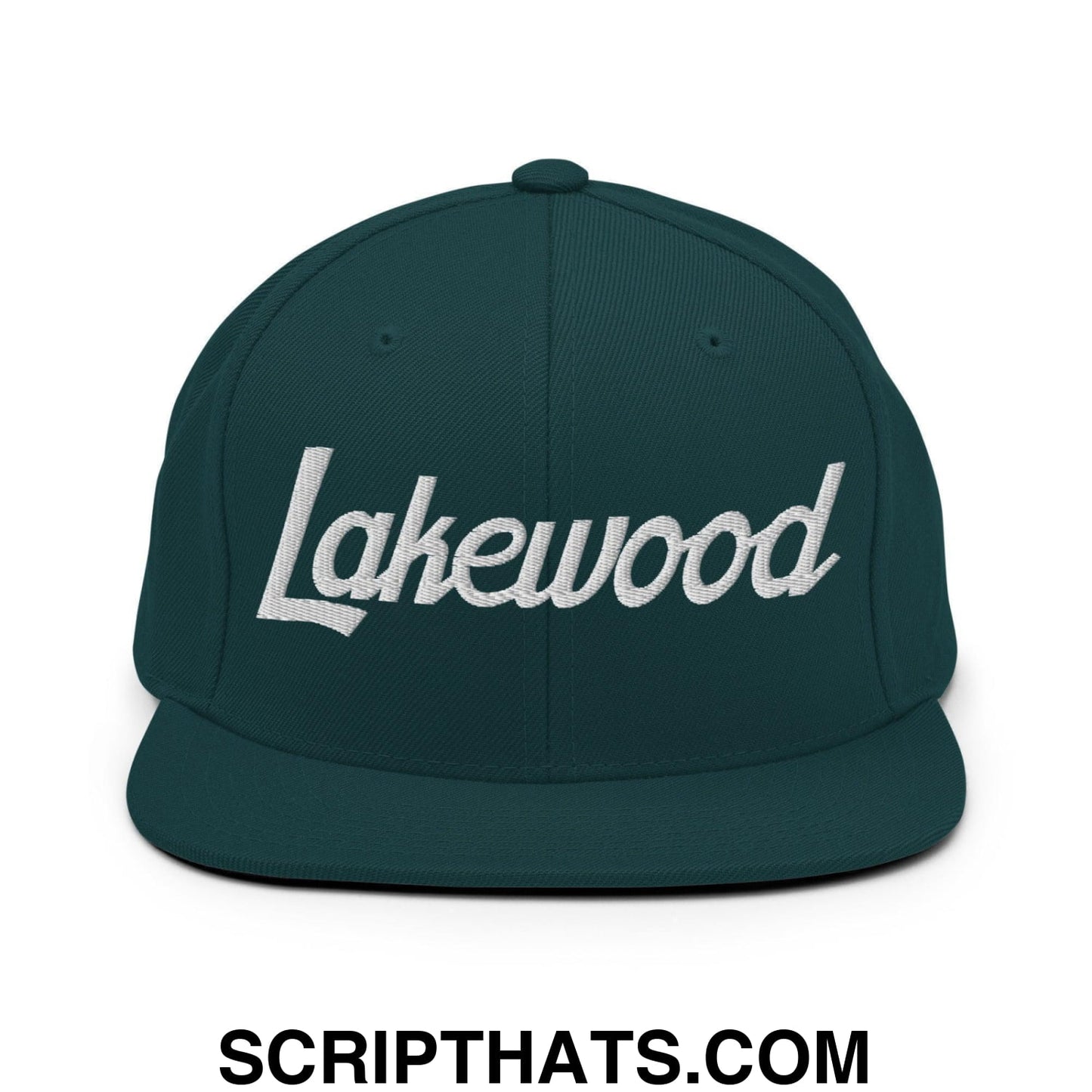 Lakewood Script Snapback Hat Spruce