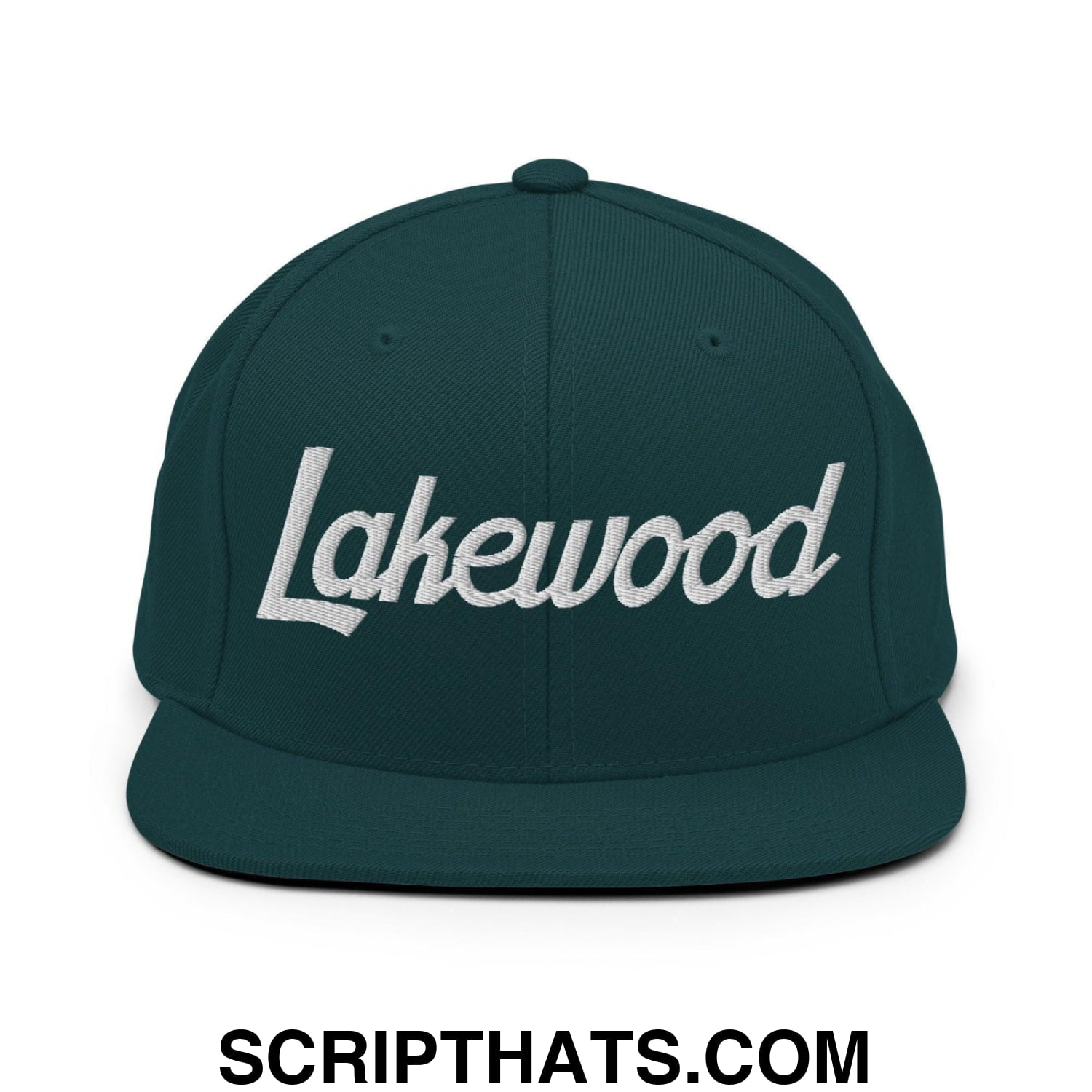 Lakewood Script Snapback Hat Spruce