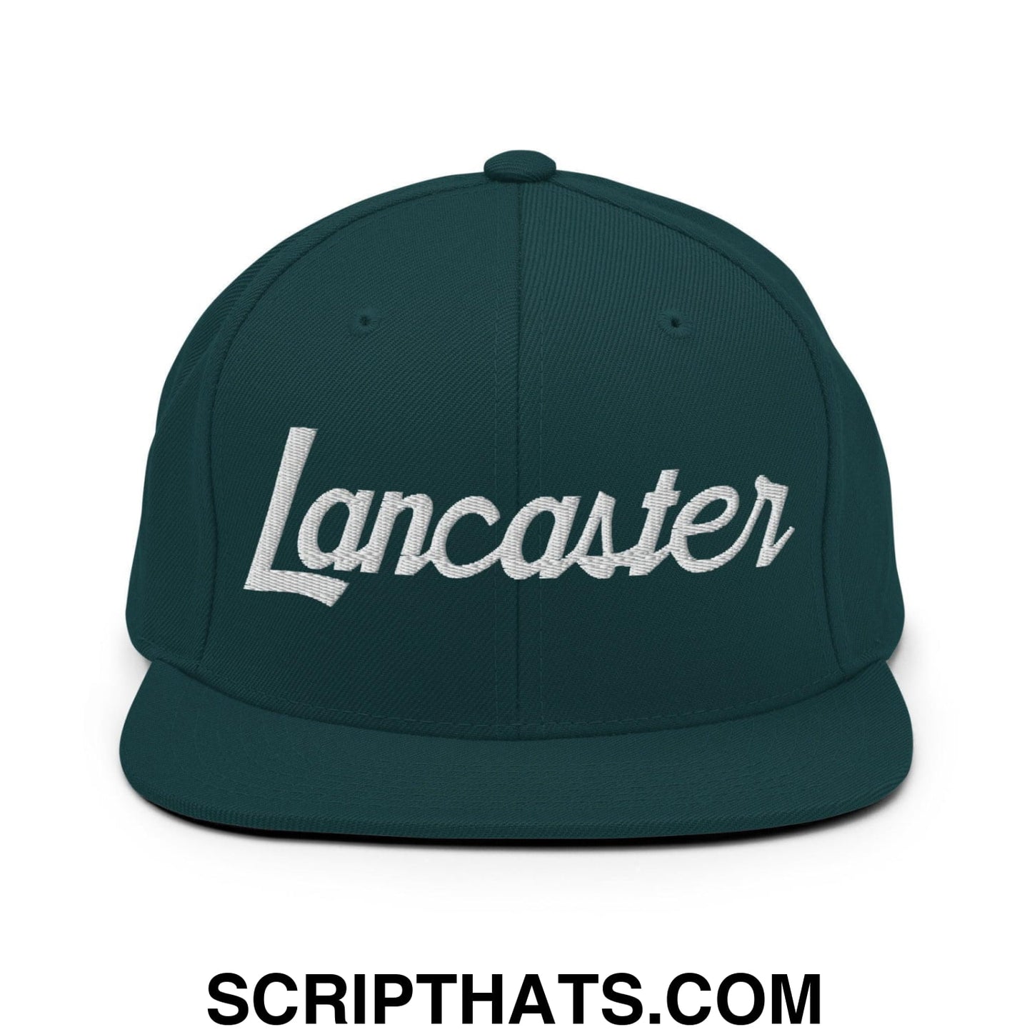Lancaster Script Snapback Hat Spruce