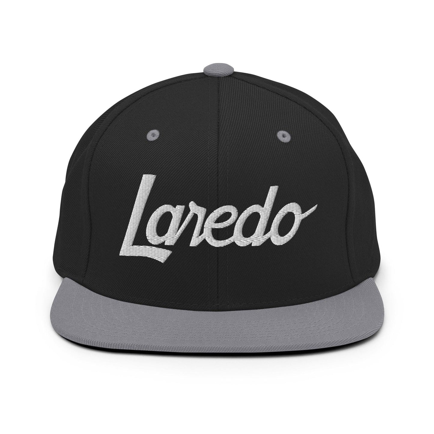 Laredo Script Snapback Hat Black/ Silver