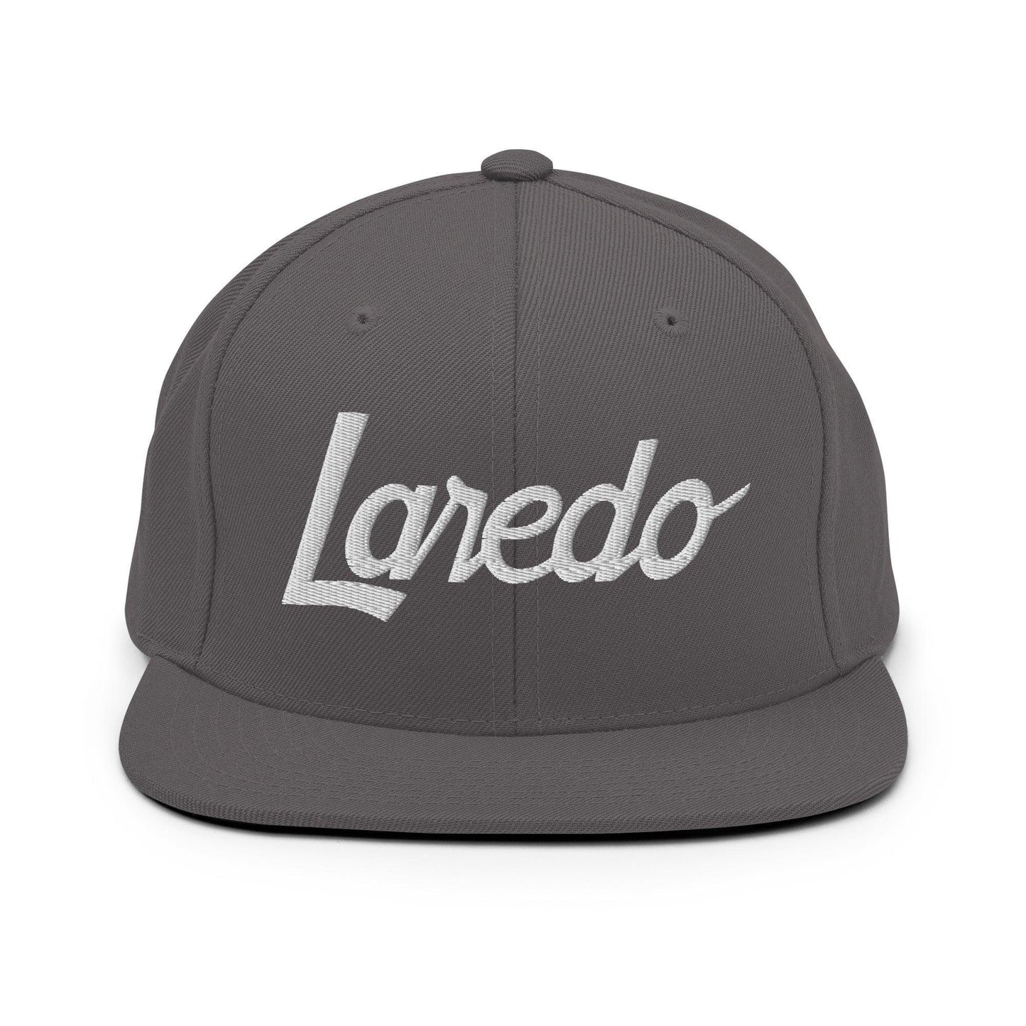 Laredo Script Snapback Hat Dark Grey
