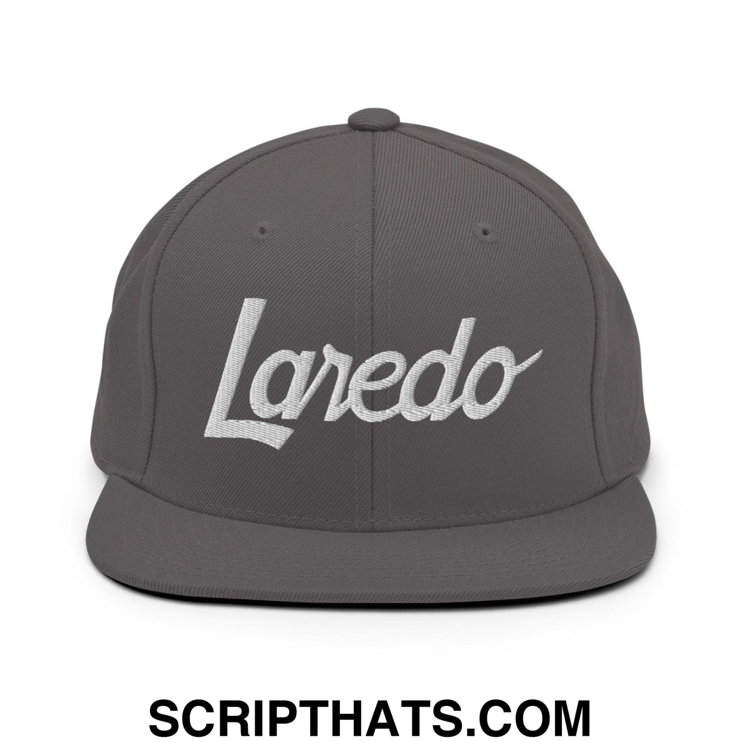 Laredo Script Snapback Hat Dark Grey