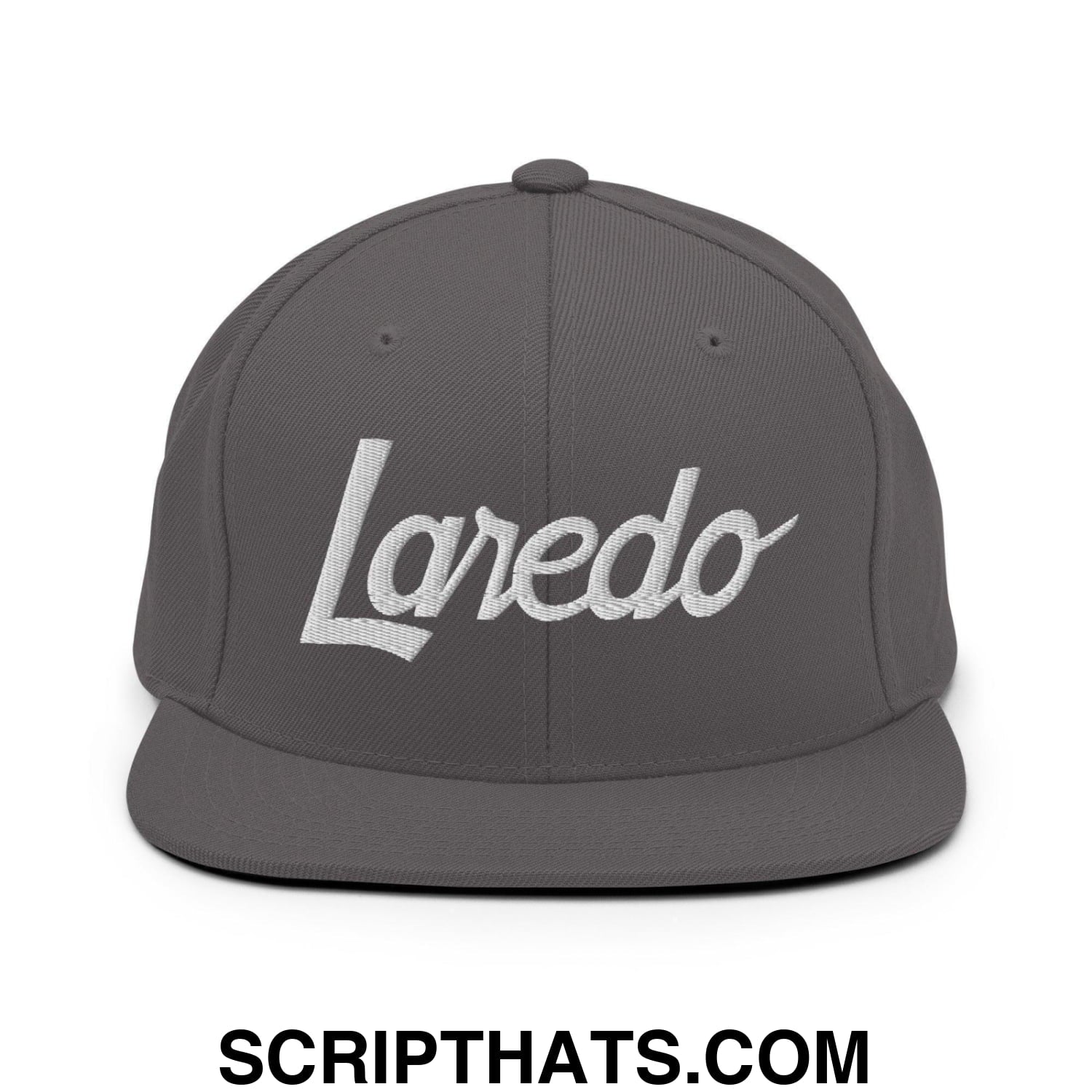 Laredo Script Snapback Hat Dark Grey