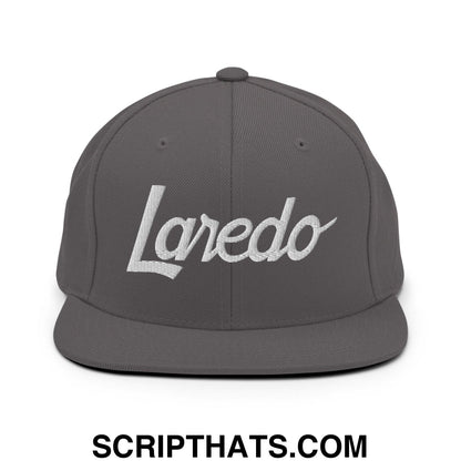 Laredo Script Snapback Hat Dark Grey
