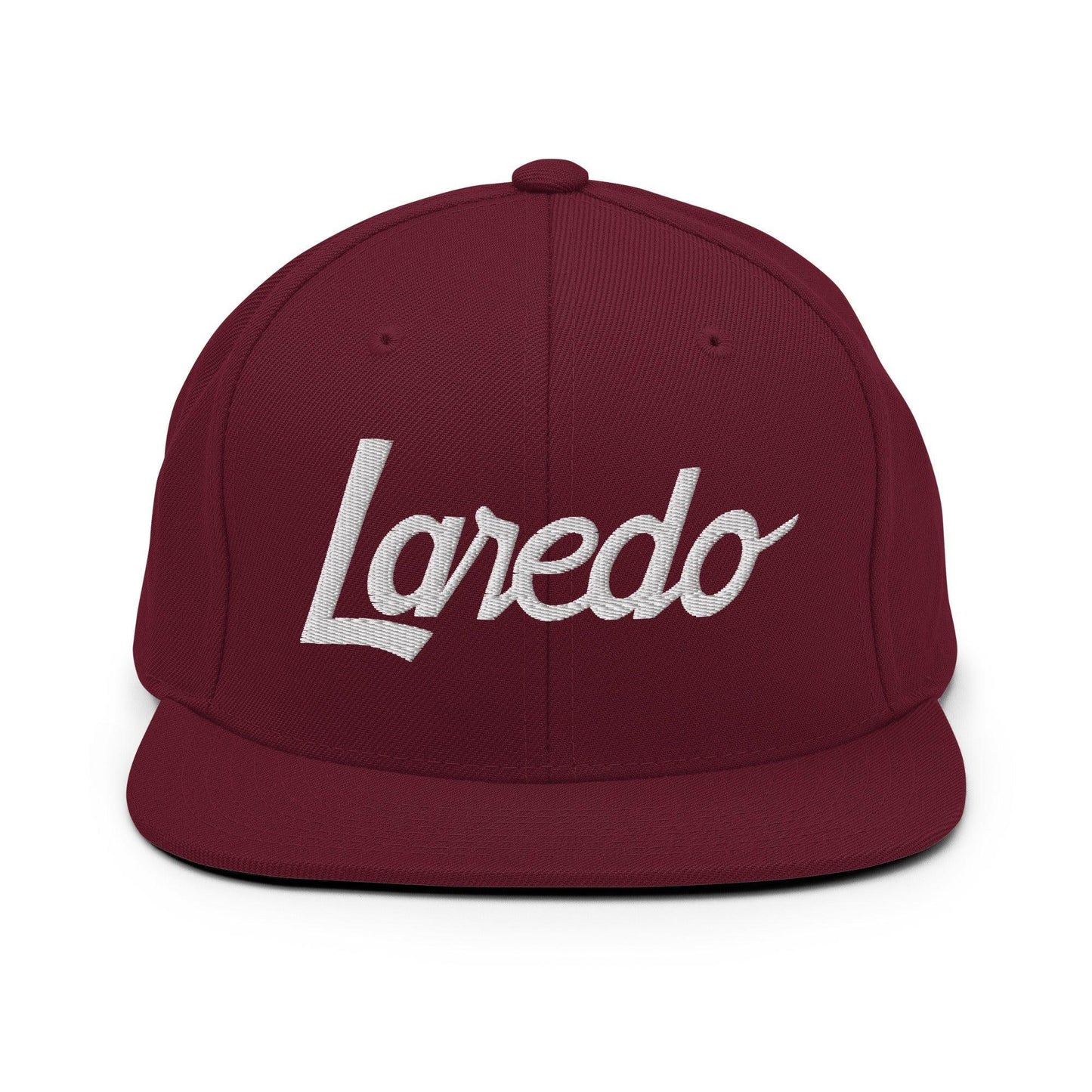 Laredo Script Snapback Hat Maroon