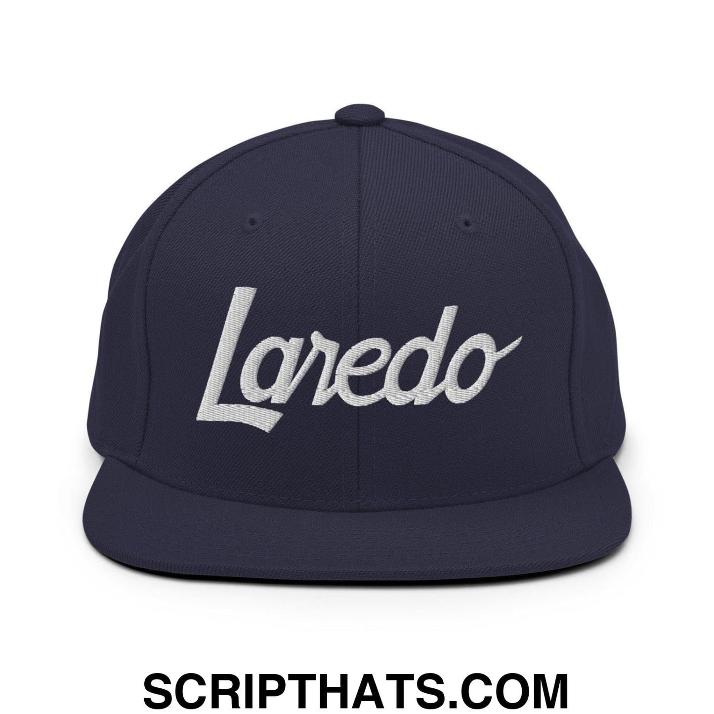 Laredo Script Snapback Hat Navy