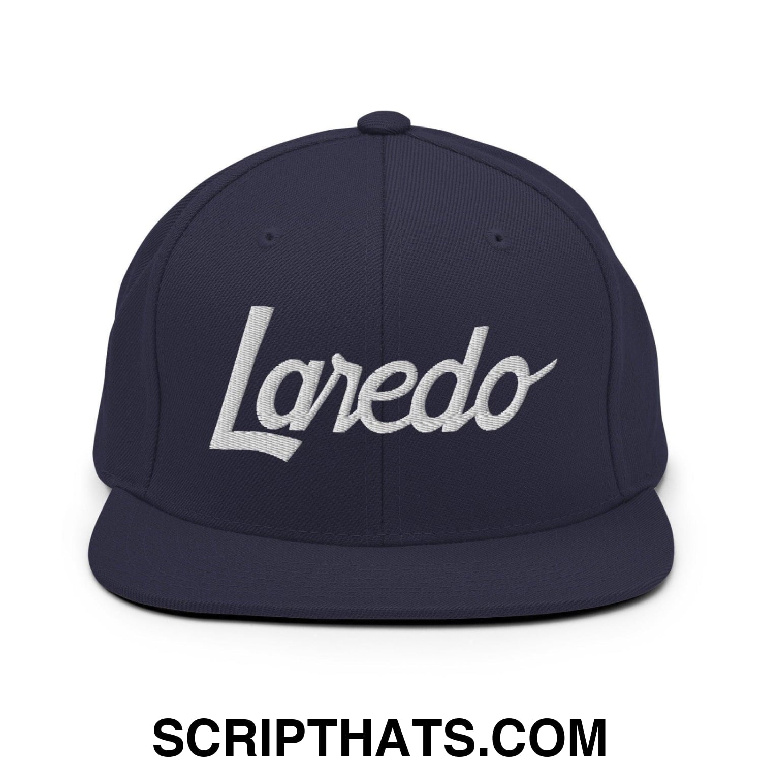 Laredo Script Snapback Hat Navy