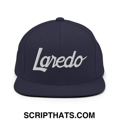 Laredo Script Snapback Hat Navy