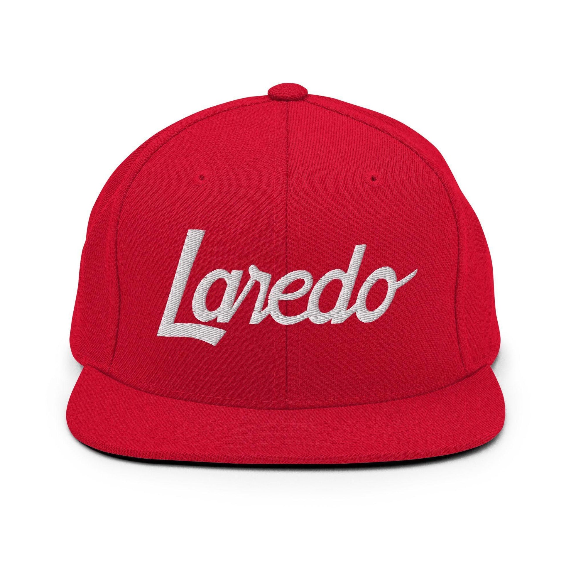 Laredo Script Snapback Hat Red