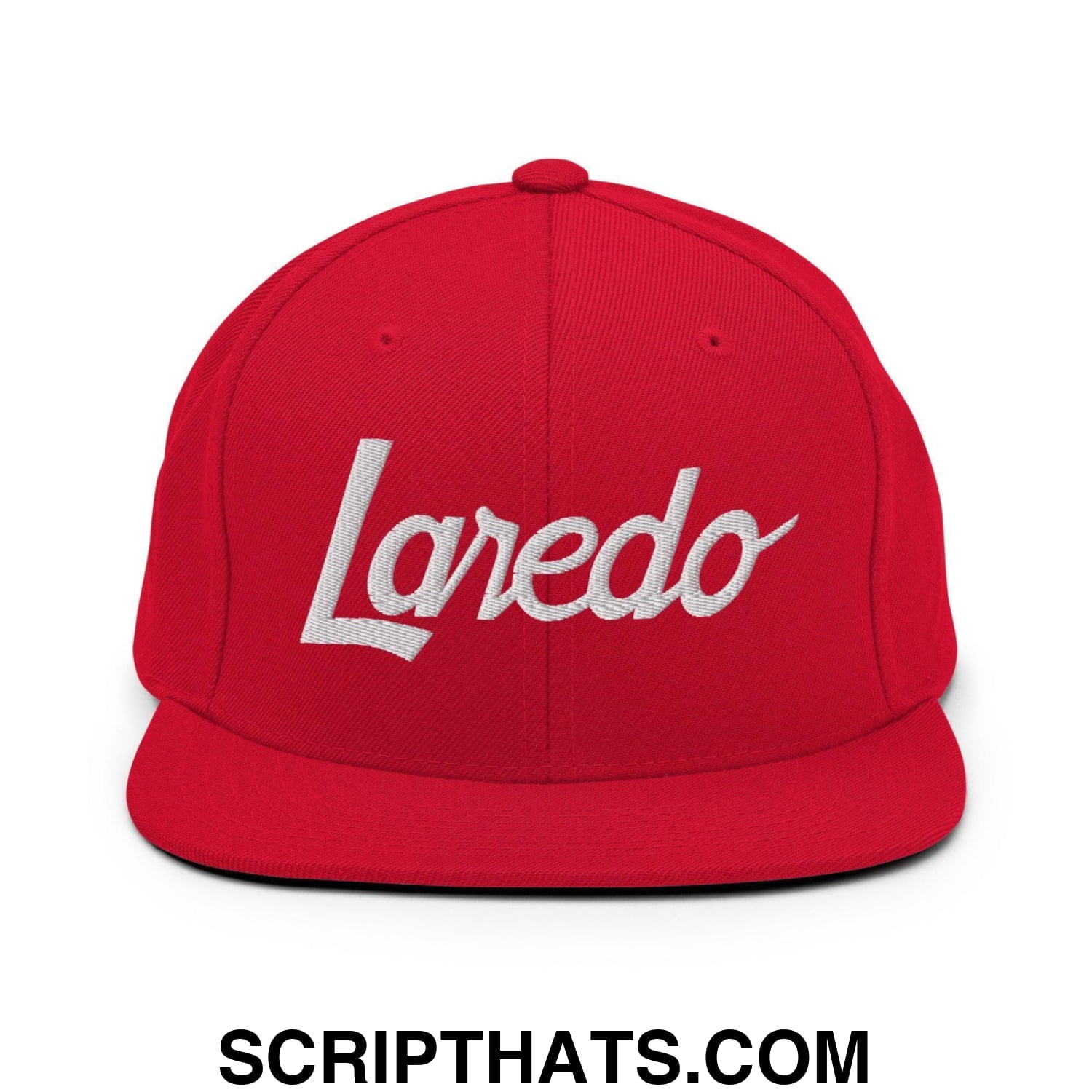Laredo Script Snapback Hat Red