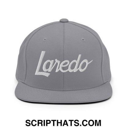 Laredo Script Snapback Hat Silver