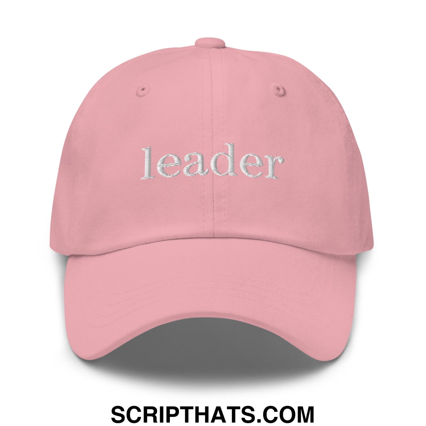 Leader Embroidered Unstructured Dad Hat Pink
