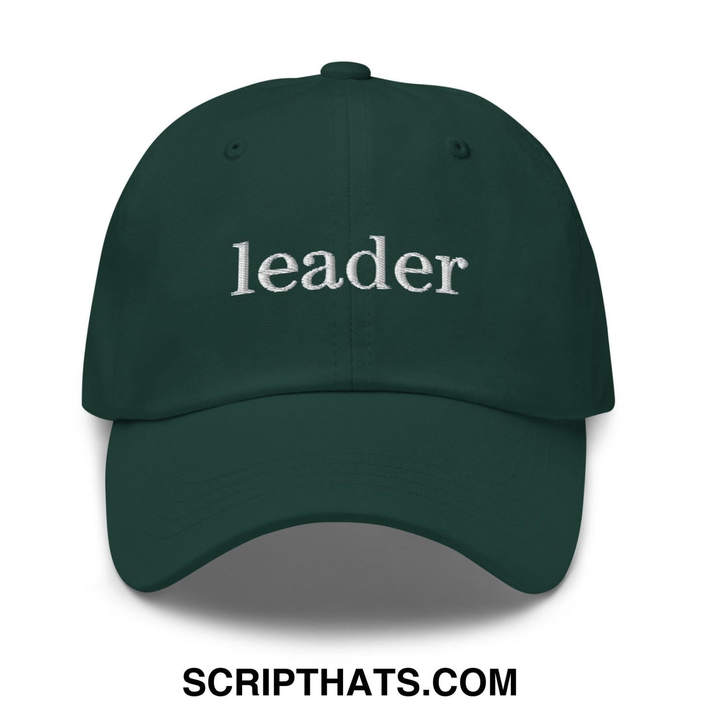 Leader Embroidered Unstructured Dad Hat Spruce