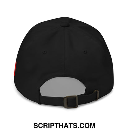 Leave Canada Alone Canada Flag Embroidered Unstructured Dad Hat Black