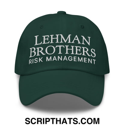 Lehman Brothers Risk Management Embroidered Unstructured Dad Hat Spruce