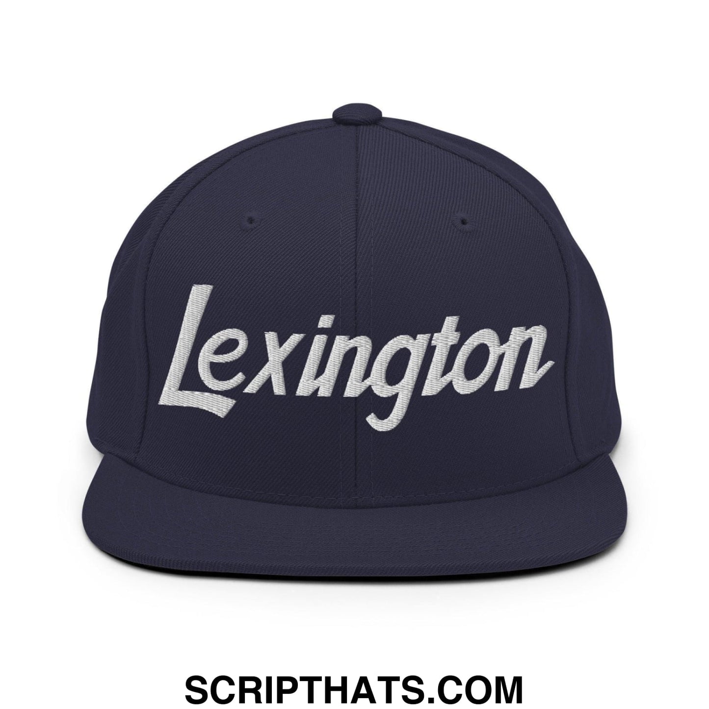 Lexington Script Snapback Hat Navy