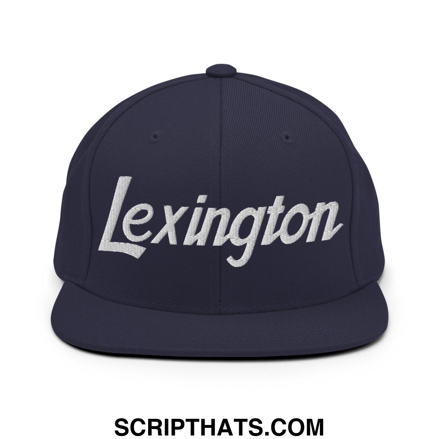 Lexington Script Snapback Hat Navy