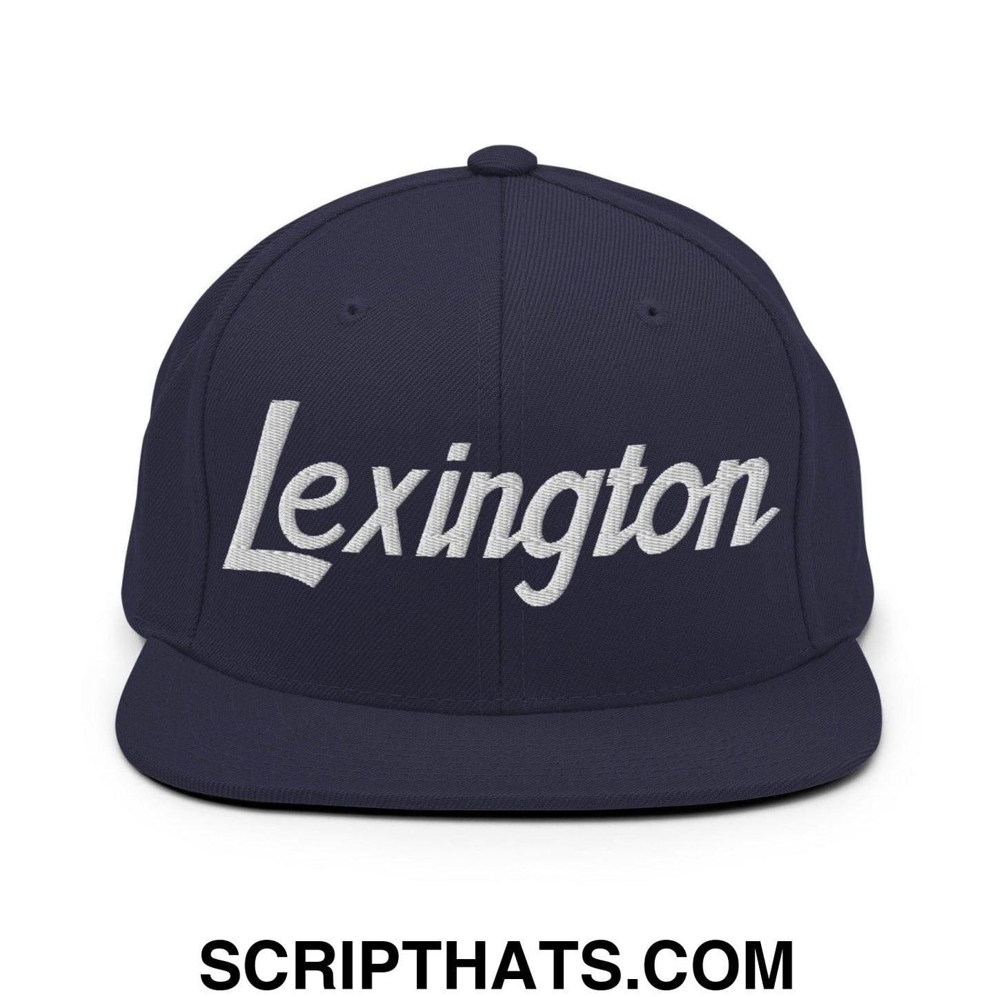 Lexington Script Snapback Hat Navy