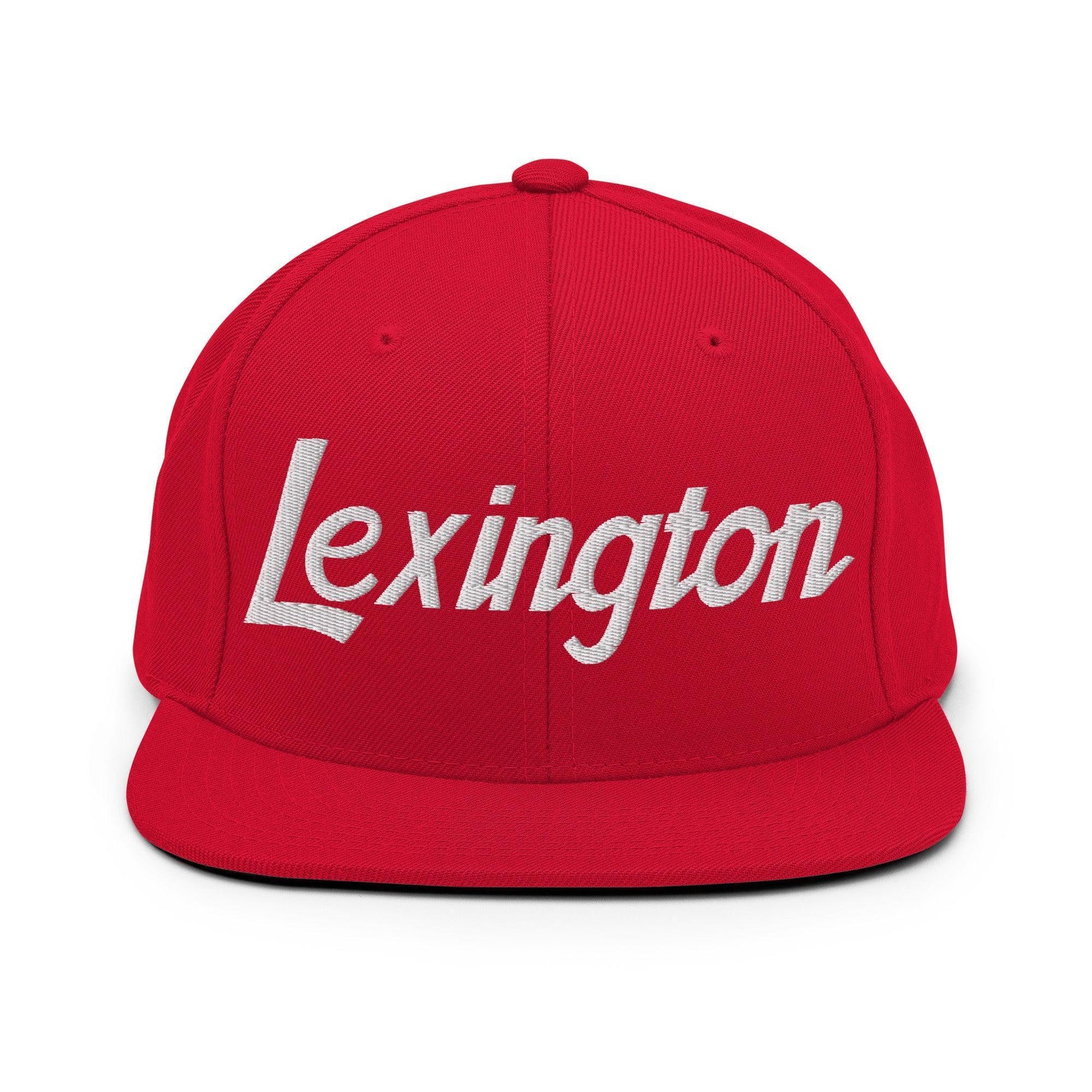 Lexington Script Snapback Hat Red
