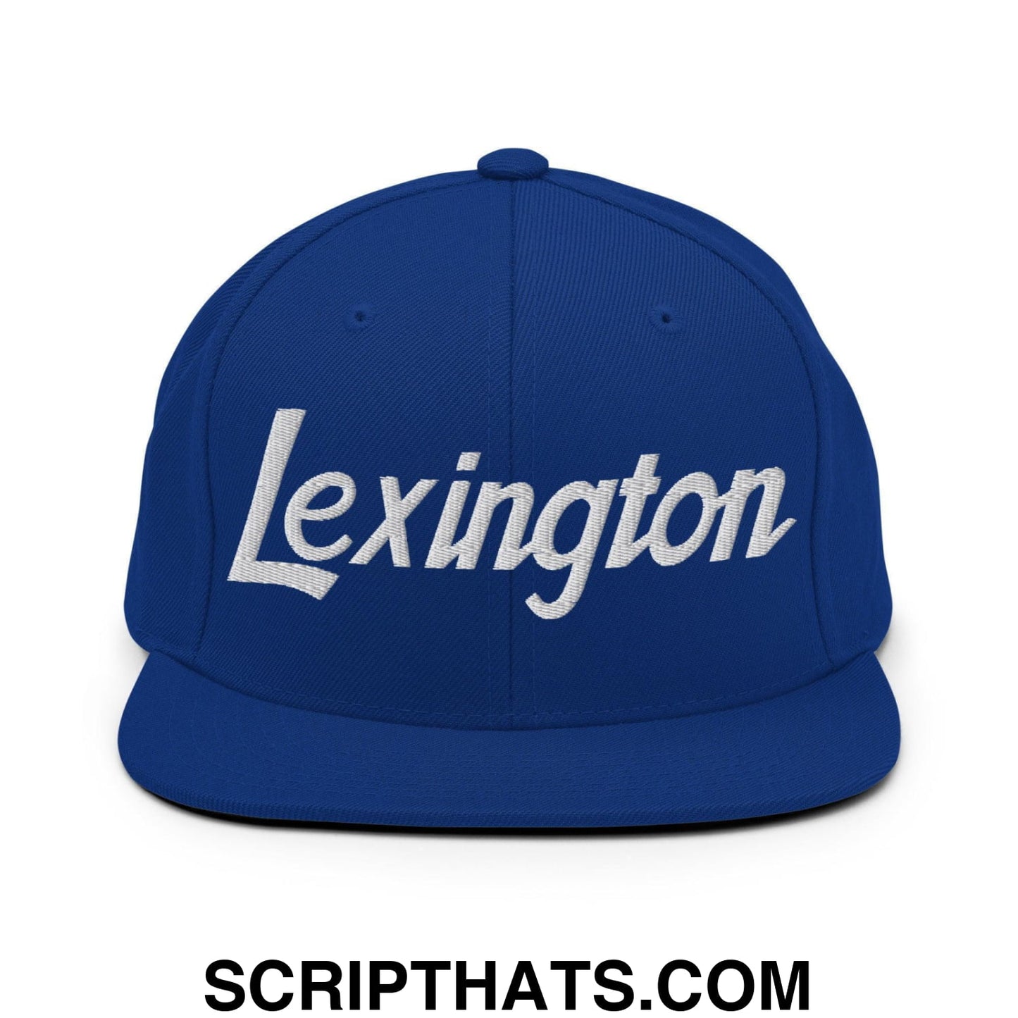 Lexington Script Snapback Hat Royal Blue