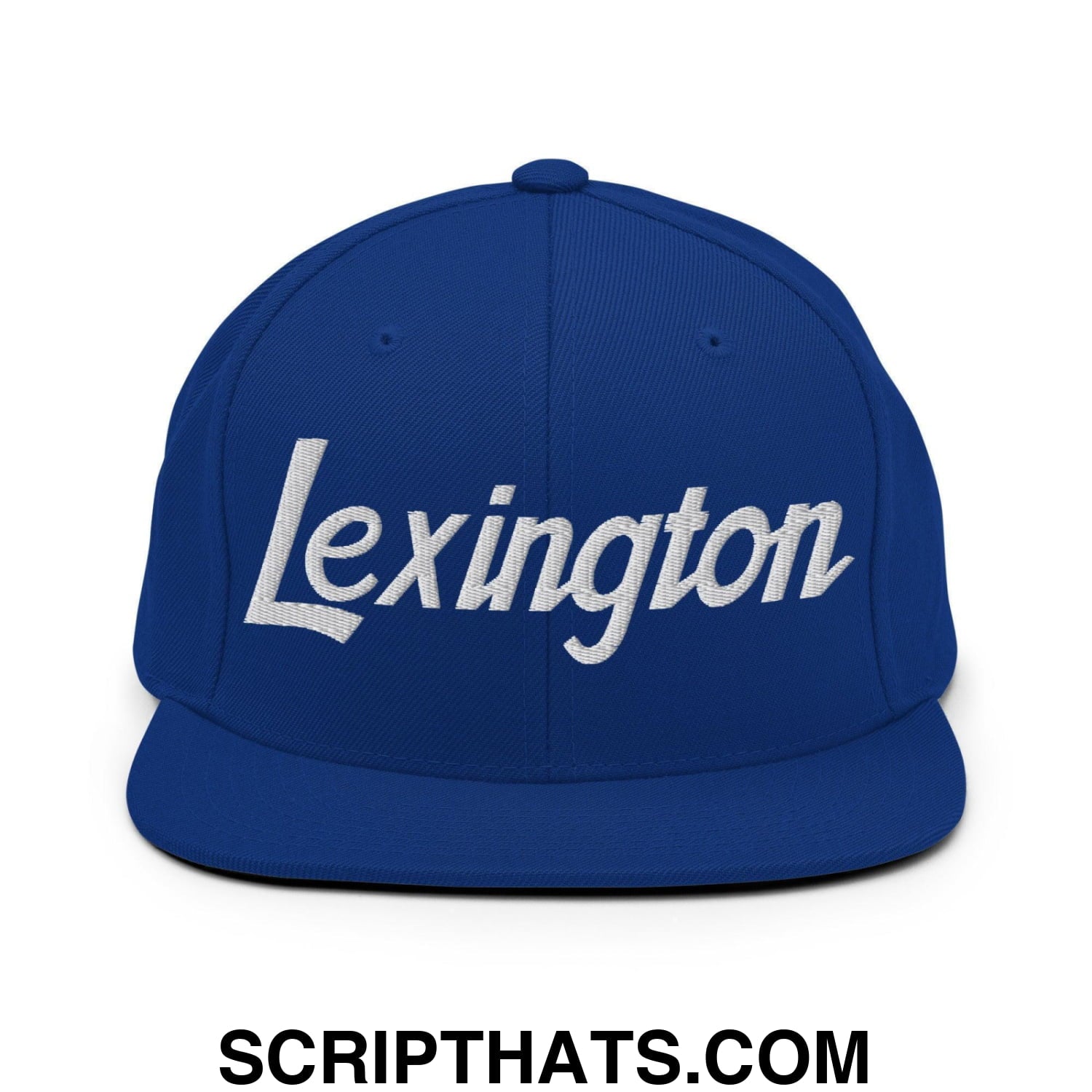 Lexington Script Snapback Hat Royal Blue