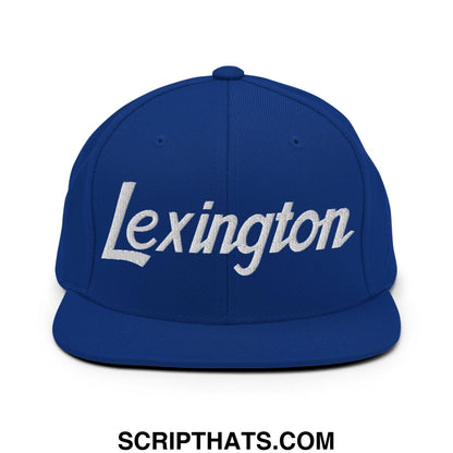 Lexington Script Snapback Hat Royal Blue
