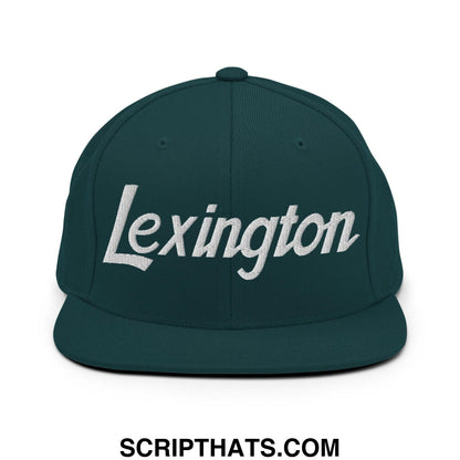 Lexington Script Snapback Hat Spruce