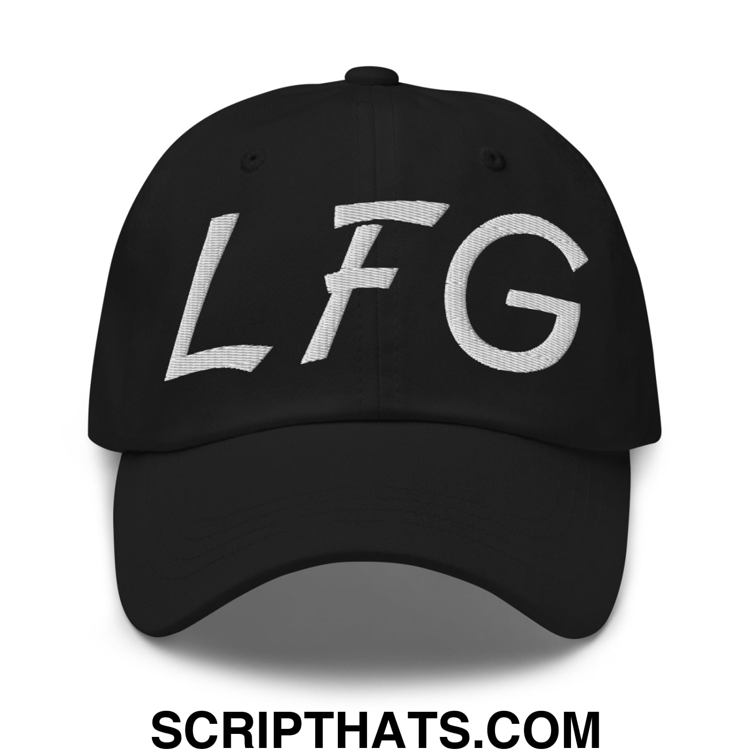 LFG Embroidered Unstructured Dad Hat Black
