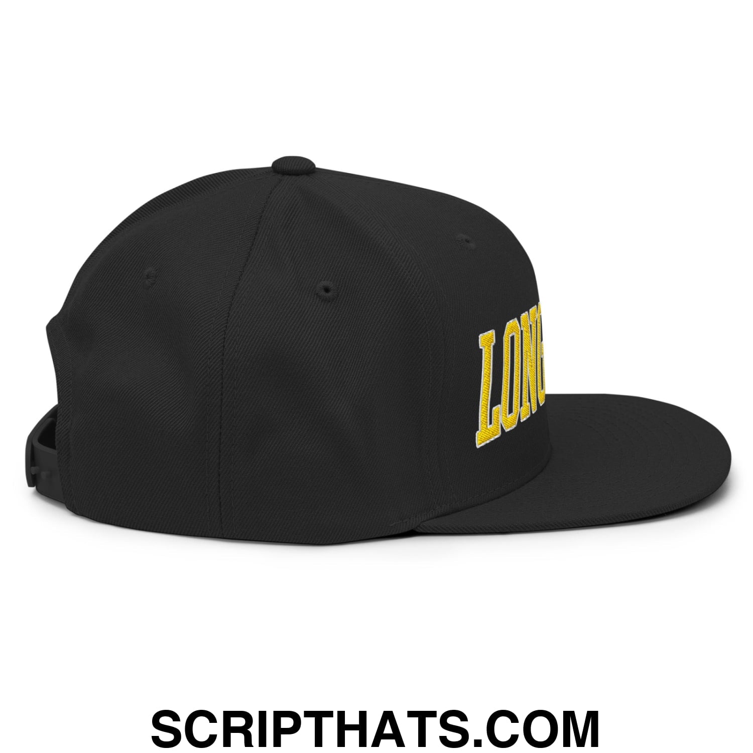 Long Beach Block Snapback Hat Black
