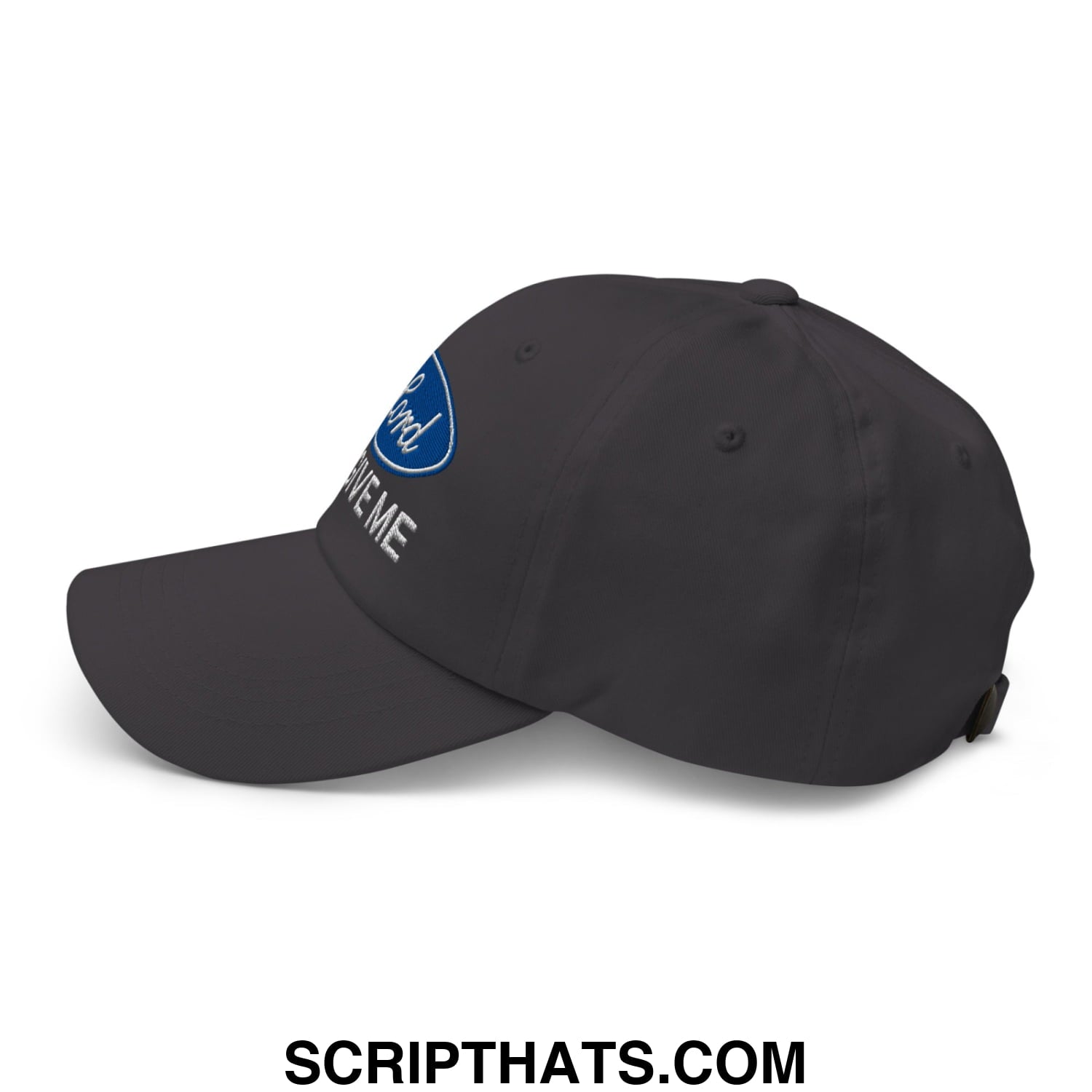Lord Forgive Me Embroidered Unstructured Dad Hat Dark Grey
