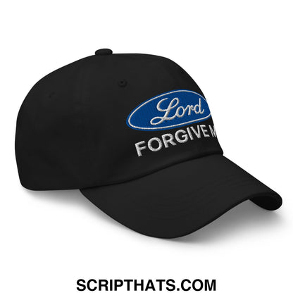 Lord Forgive Me Embroidered Unstructured Dad Hat Black
