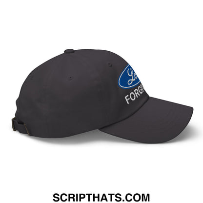 Lord Forgive Me Embroidered Unstructured Dad Hat Dark Grey