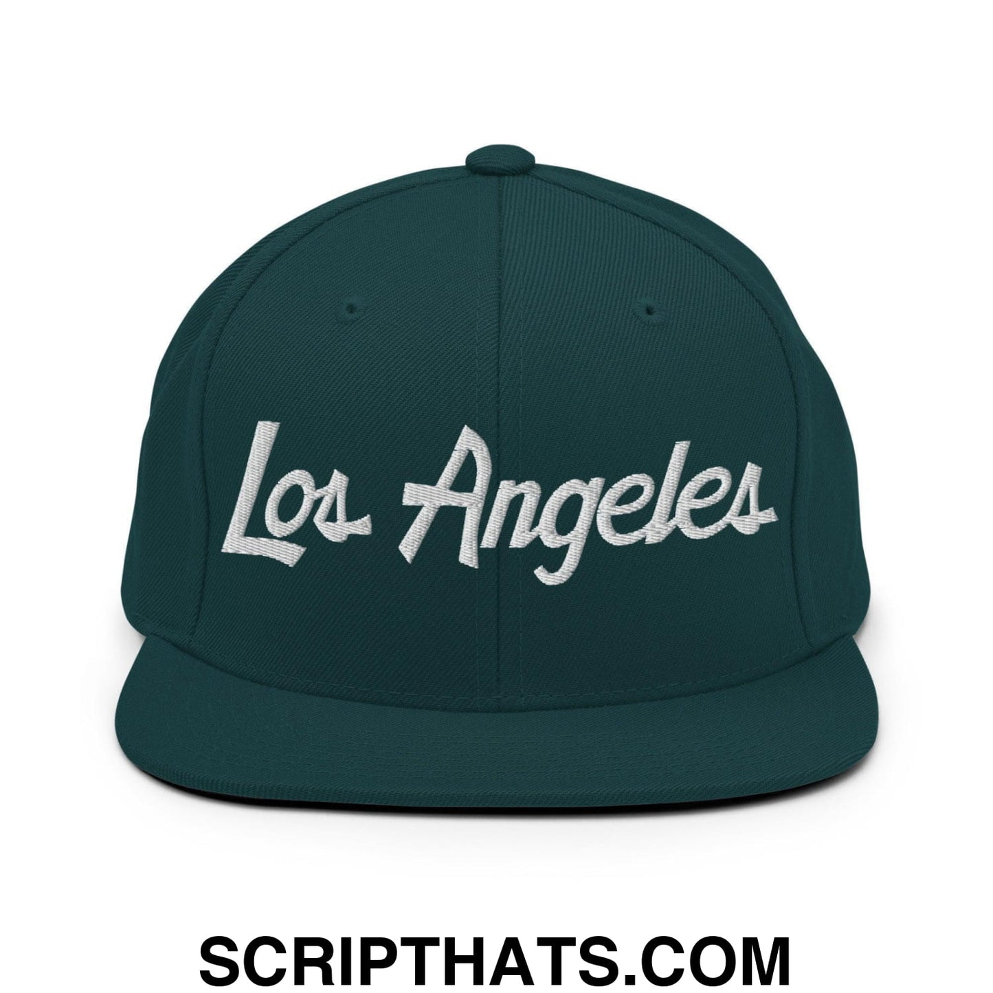 Los Angeles Script Snapback Hat Spruce