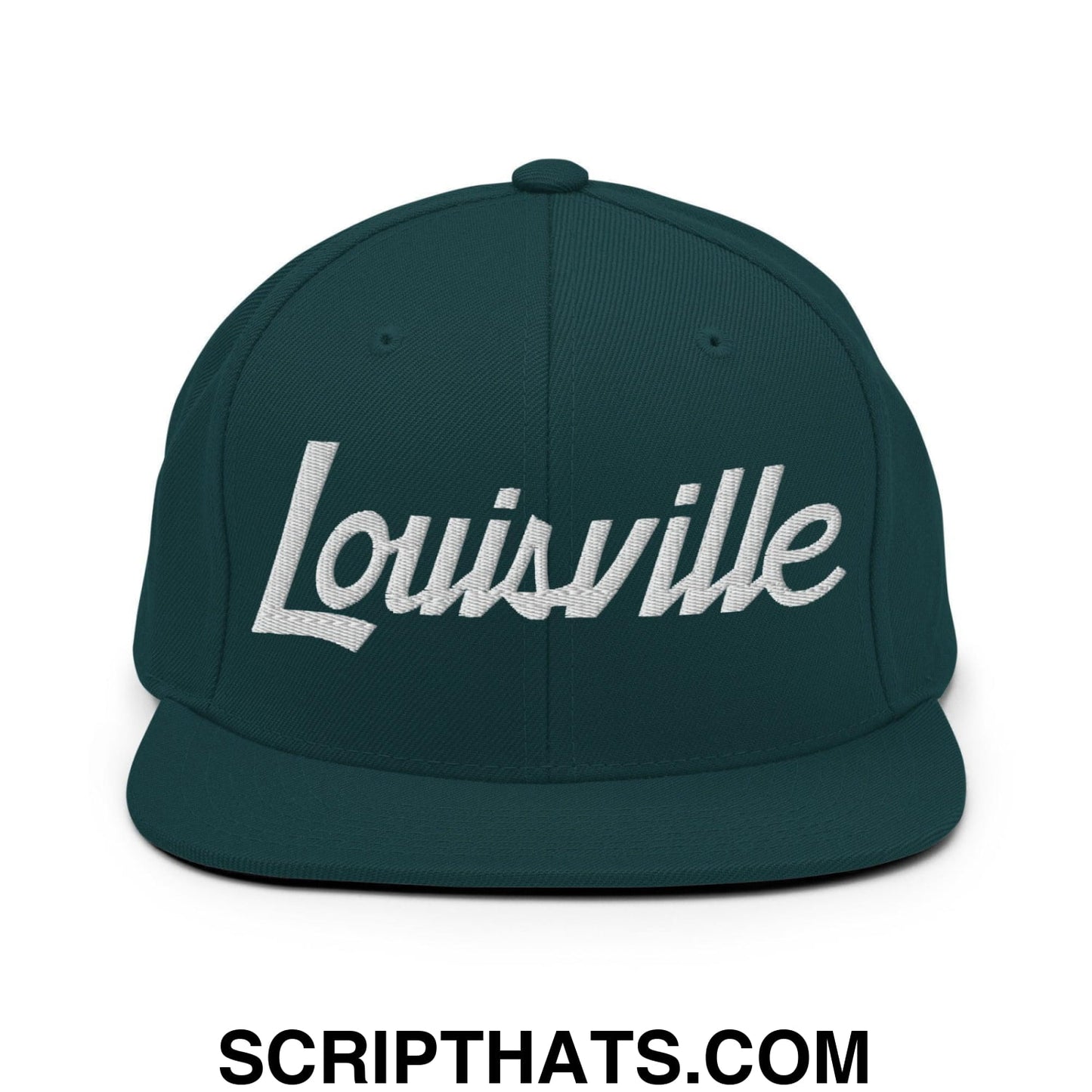 Louisville Script Snapback Hat Spruce