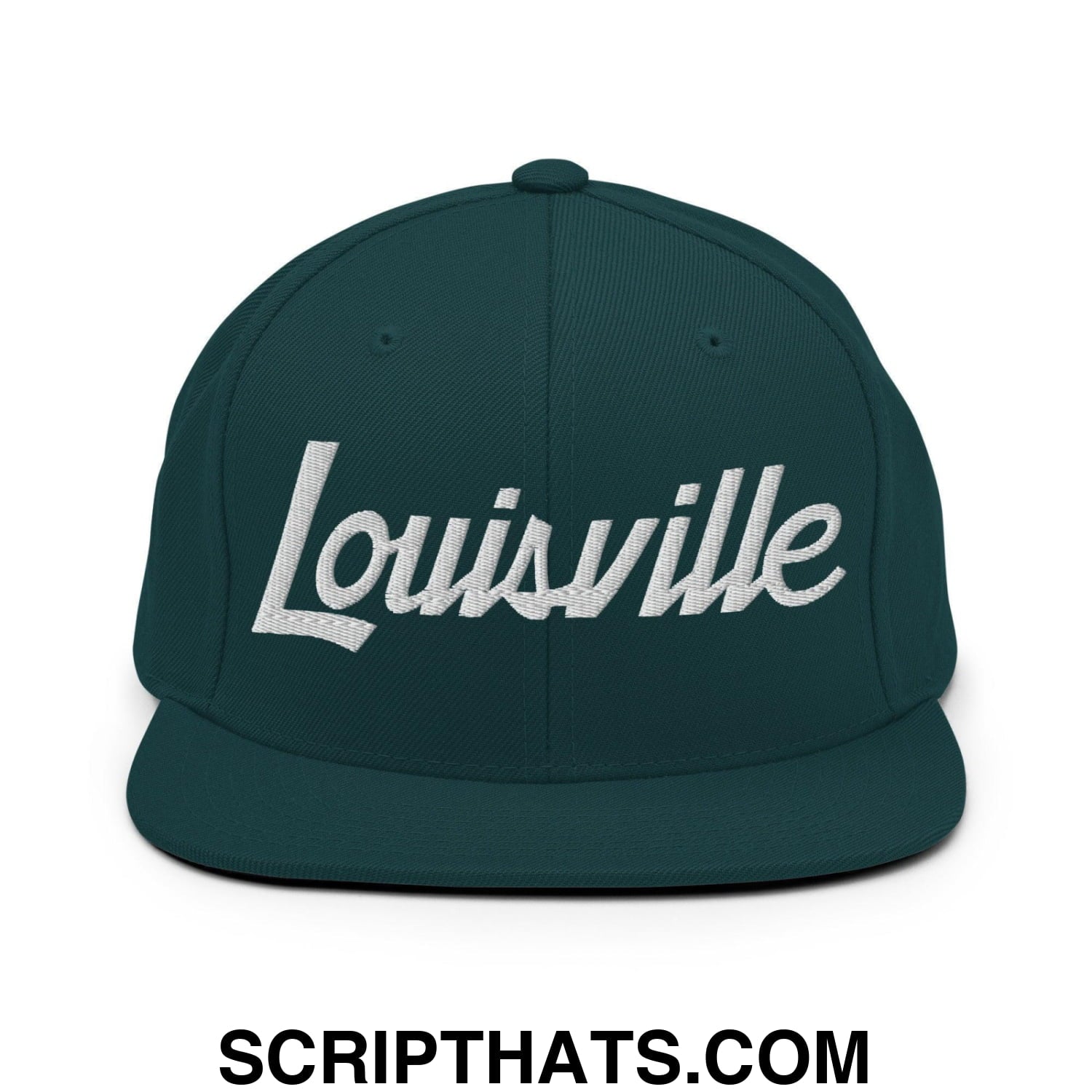 Louisville Script Snapback Hat Spruce