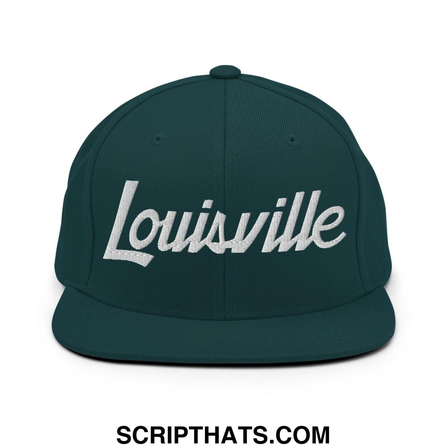 Louisville Script Snapback Hat Spruce