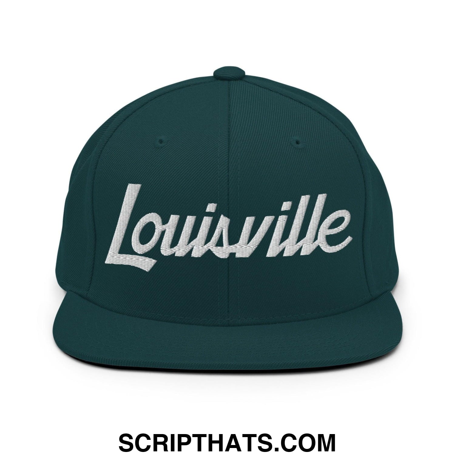 Louisville Script Snapback Hat Spruce