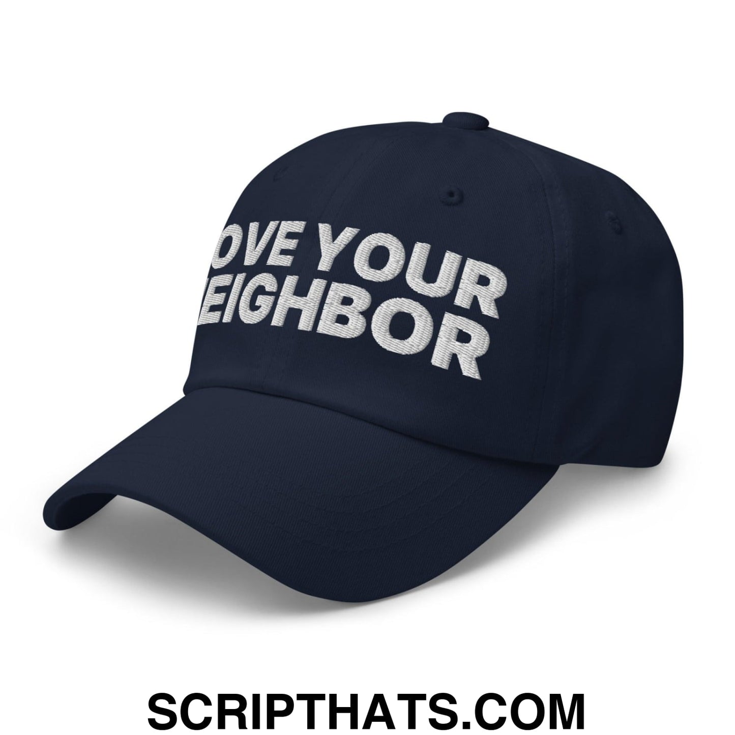 Love Your Neighbor Dad Hat Navy