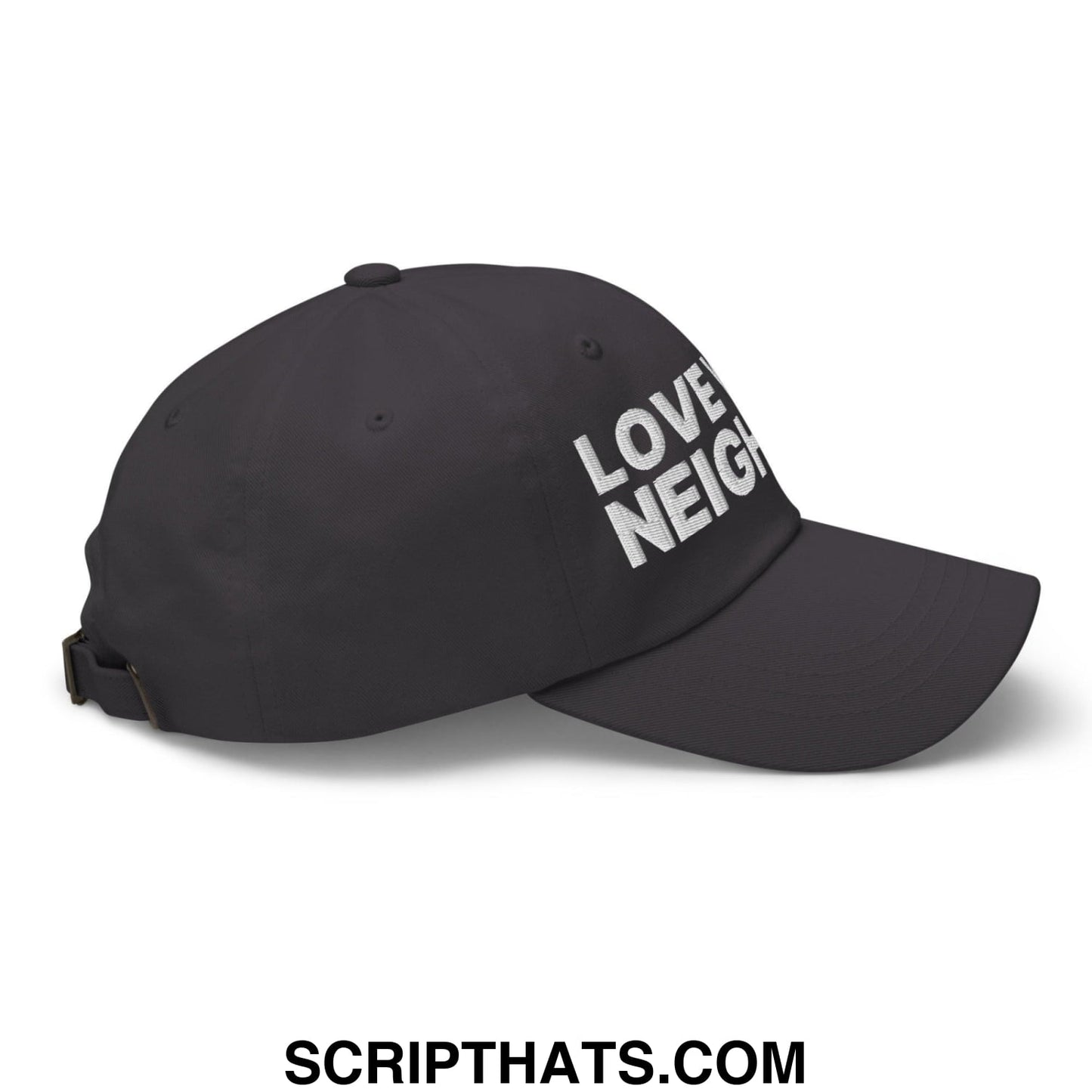 Love Your Neighbor Dad Hat Dark Grey