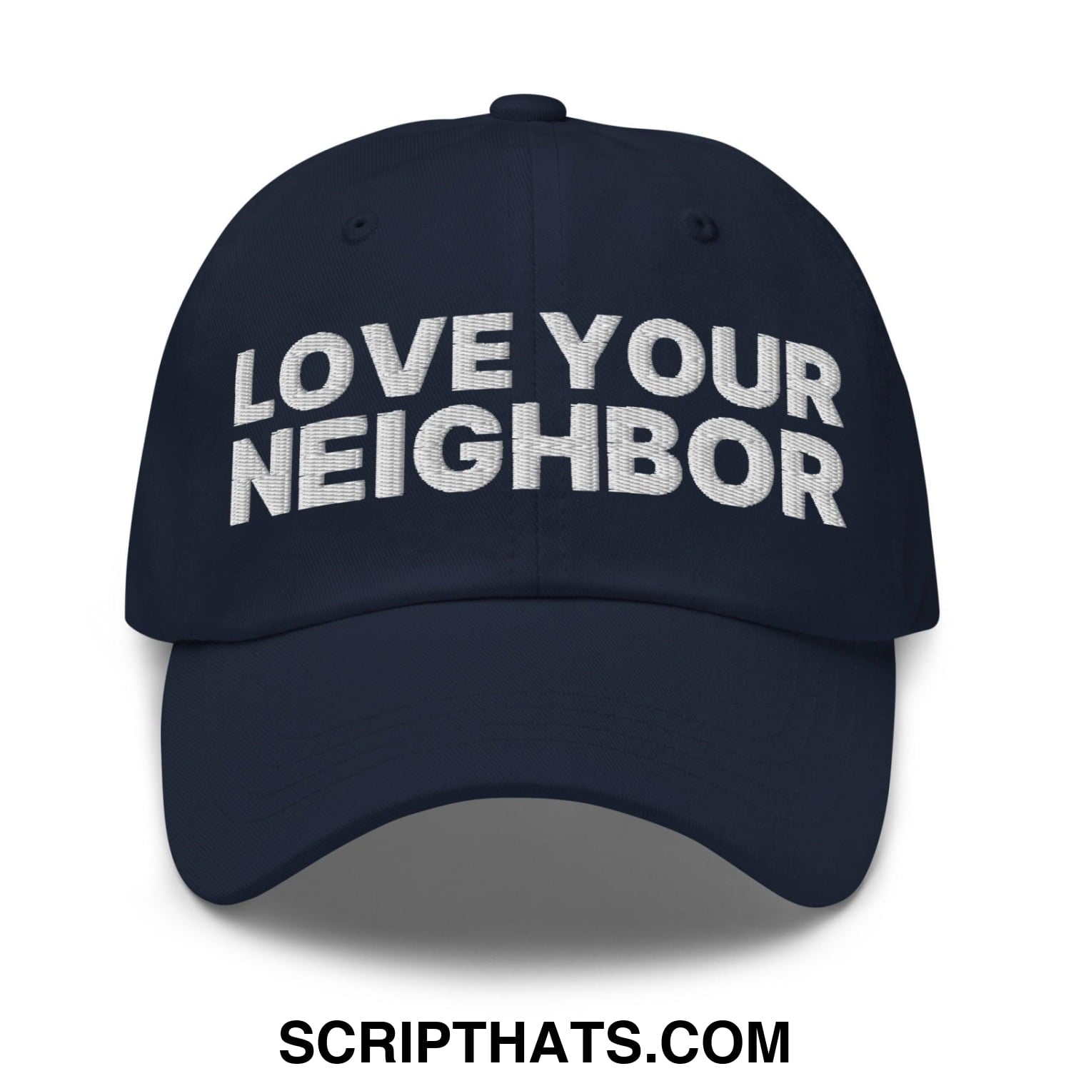 Love Your Neighbor Dad Hat Navy
