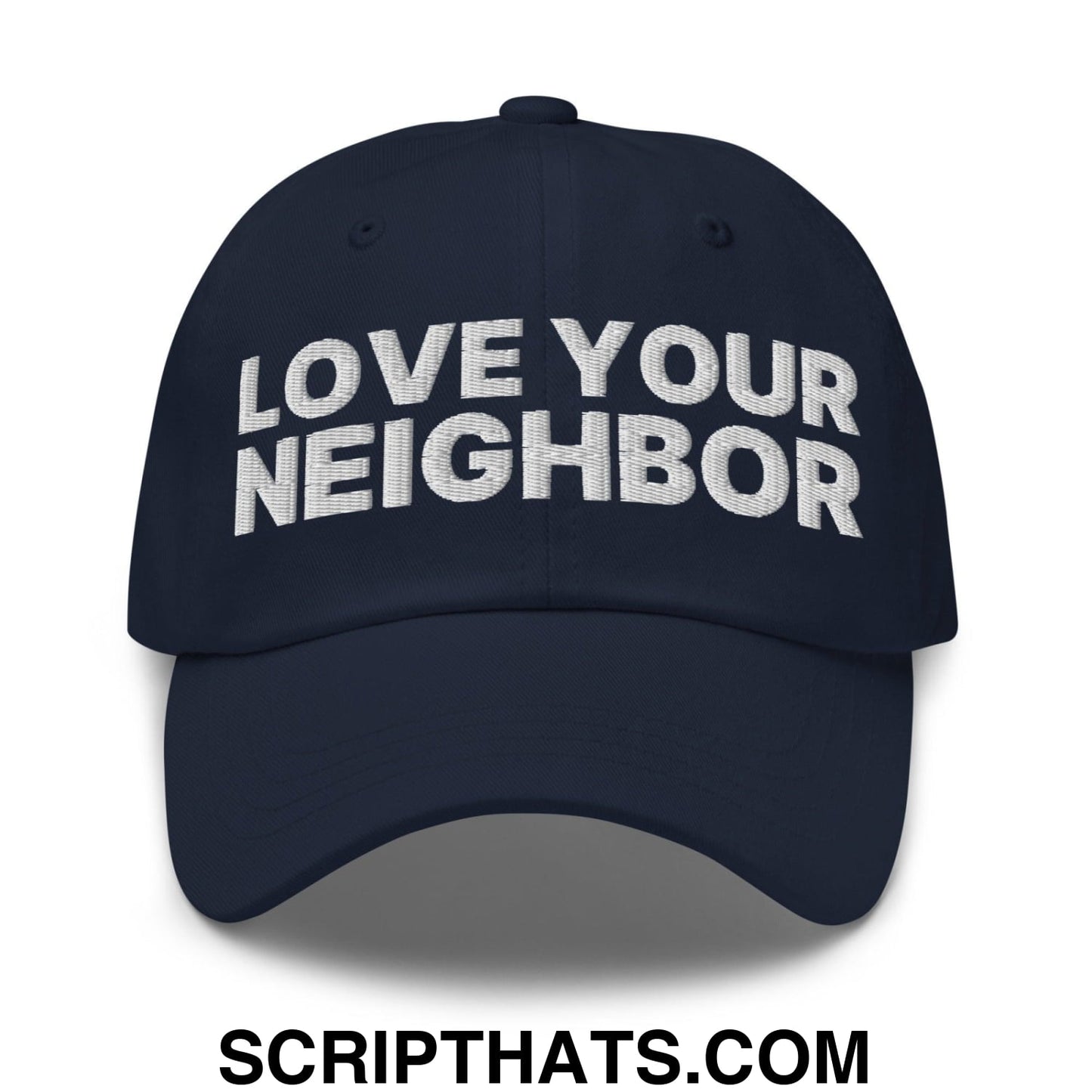 Love Your Neighbor Dad Hat Navy