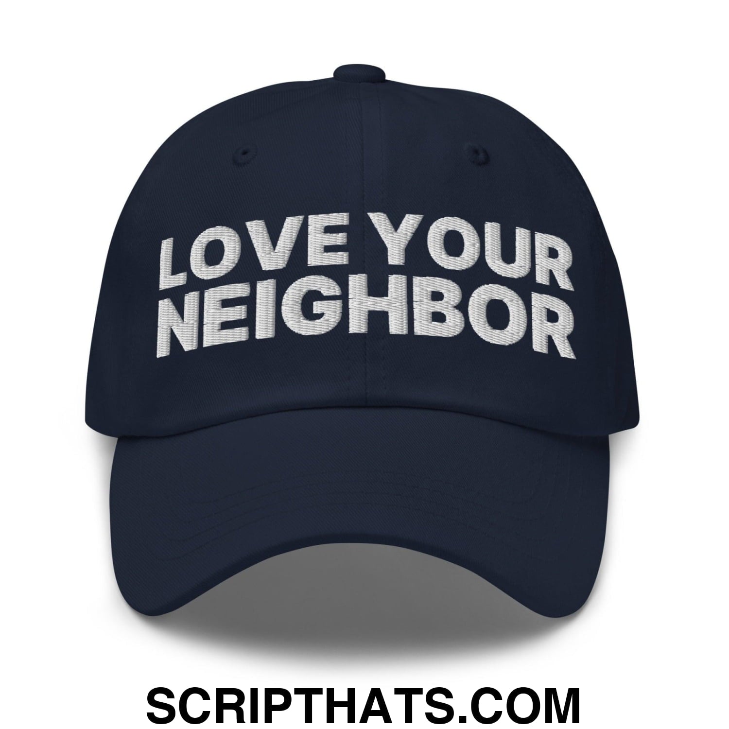 Love Your Neighbor Dad Hat Navy