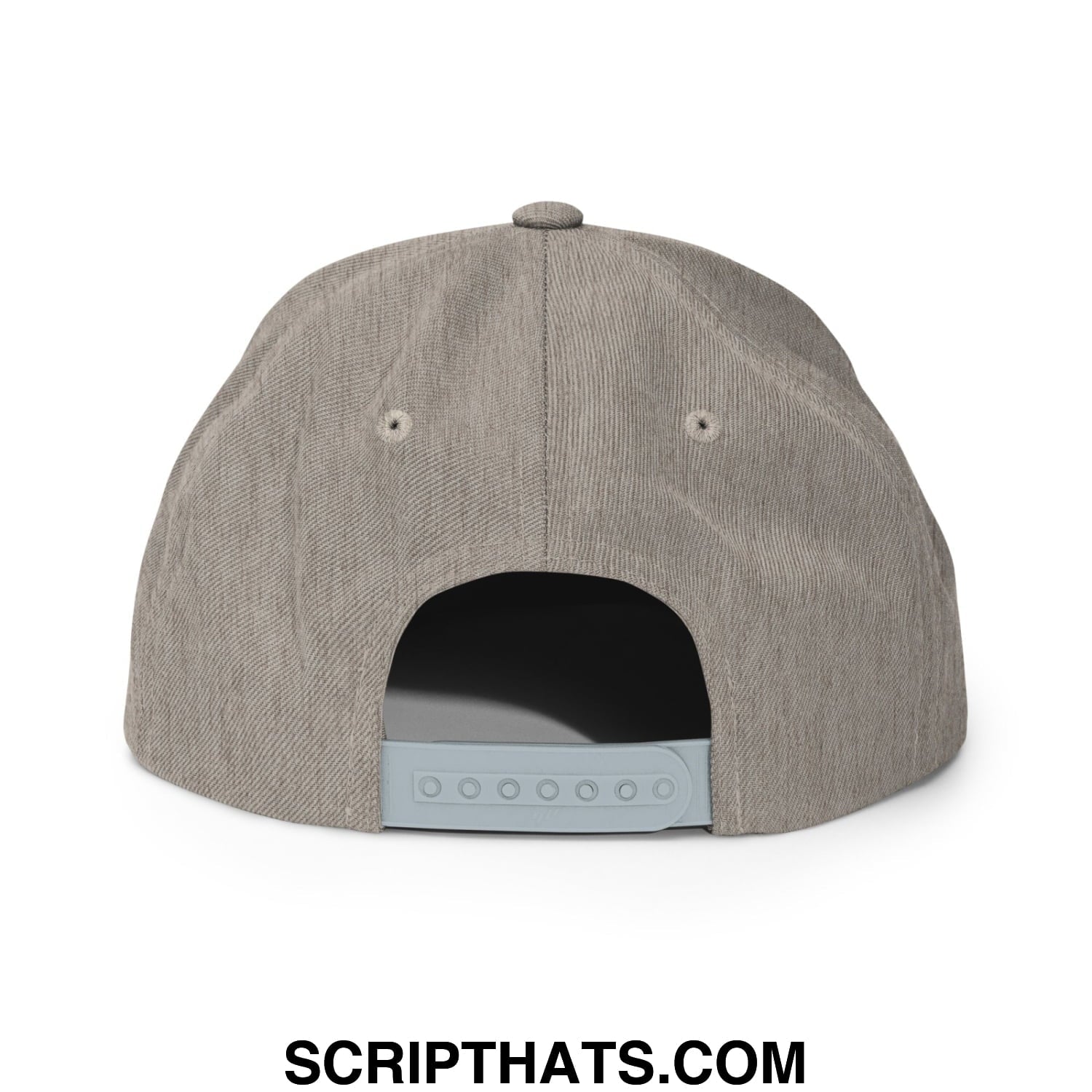 Low Life Embroidered Flat Bill Brim Snapback Hat Heather Grey