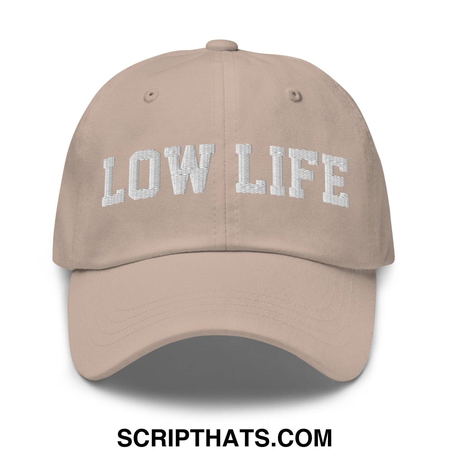 Low Life Embroidered Unstructured Dad Hat Stone