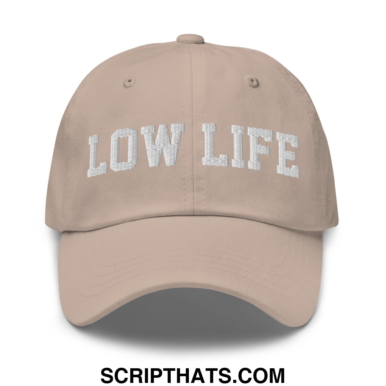 Low Life Embroidered Unstructured Dad Hat Stone