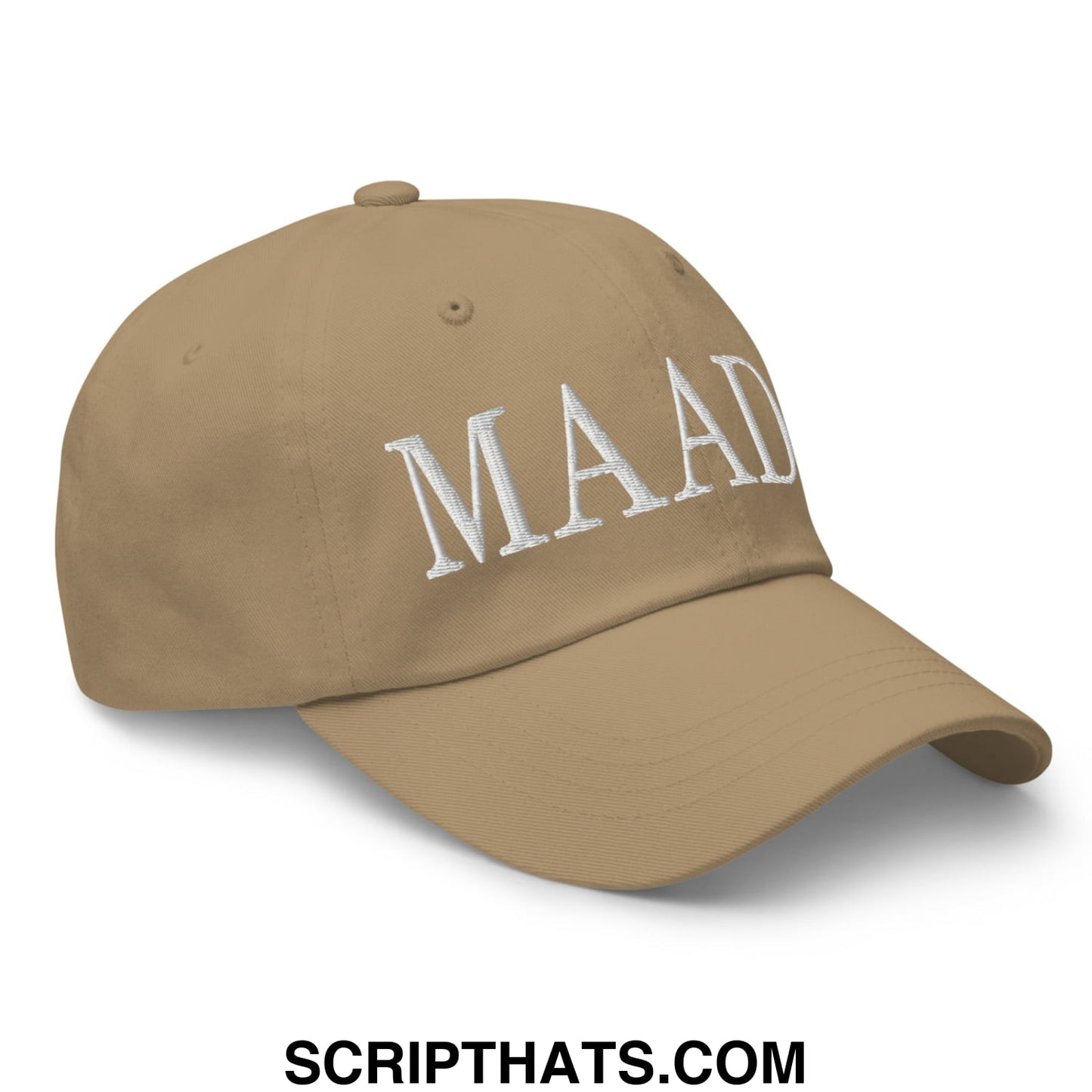 MAADA Make America A Democracy Again Embroidered Unstructured Dad Hat Khaki